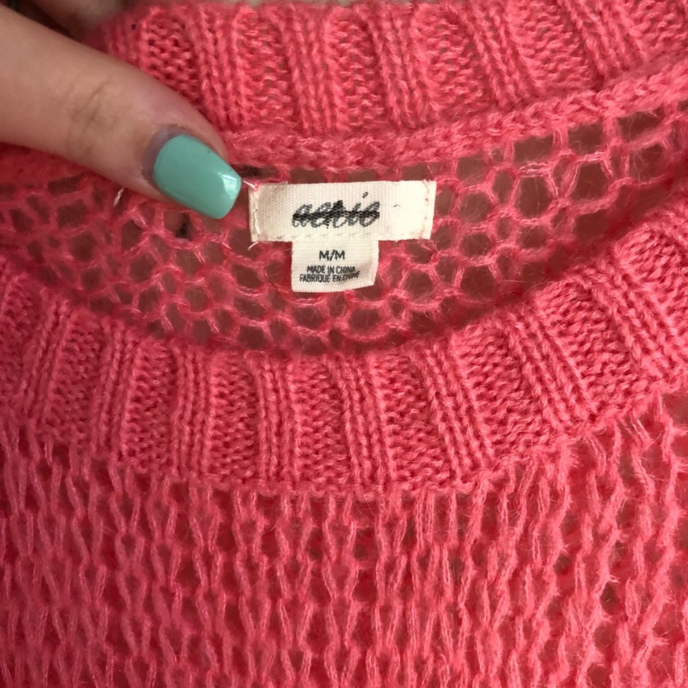 slinky lemonade pink sweater